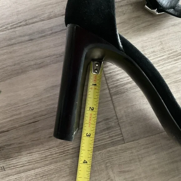 Rag & Bone Ellis Sandal High Heel Black Suede Size 39 9 - Picture 5 of 8